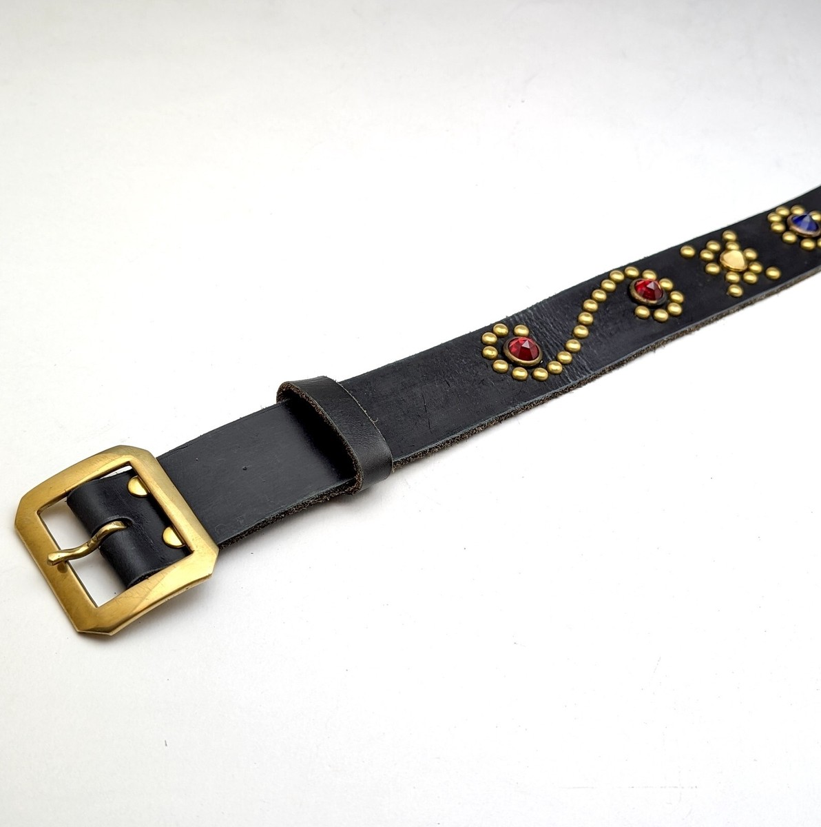 小物 [OPEN YY] / STUD WESTERN BELT Laredo Gold Longhorn Steer Conchos Crazy Horse Scalloped