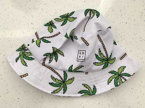 Cappello a secchiello edizione limitata Voxi Drop Palm Tree Design Summer Festival bianco - Foto 2 di 10