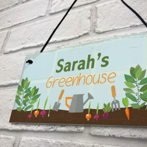 Greenhouse Sign Personalised Garden Sign Shed Plaque Summer House Sign Gift - Picture 7 of 9