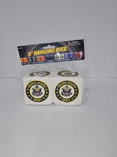 United States Army 3 Inch Hanging Dice Rear View Mirror New
