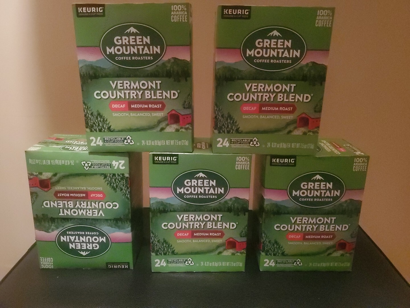 Green Mountain Vermont Country Blend Decaf KCup 5 Box 24 / 120 Pods eBay