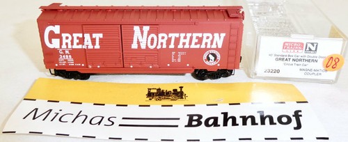 Great Northern 3486 40´ Box Car Double Doors Micro Trains Line 23220 N 1:160 J08 | Zustand: Gebraucht