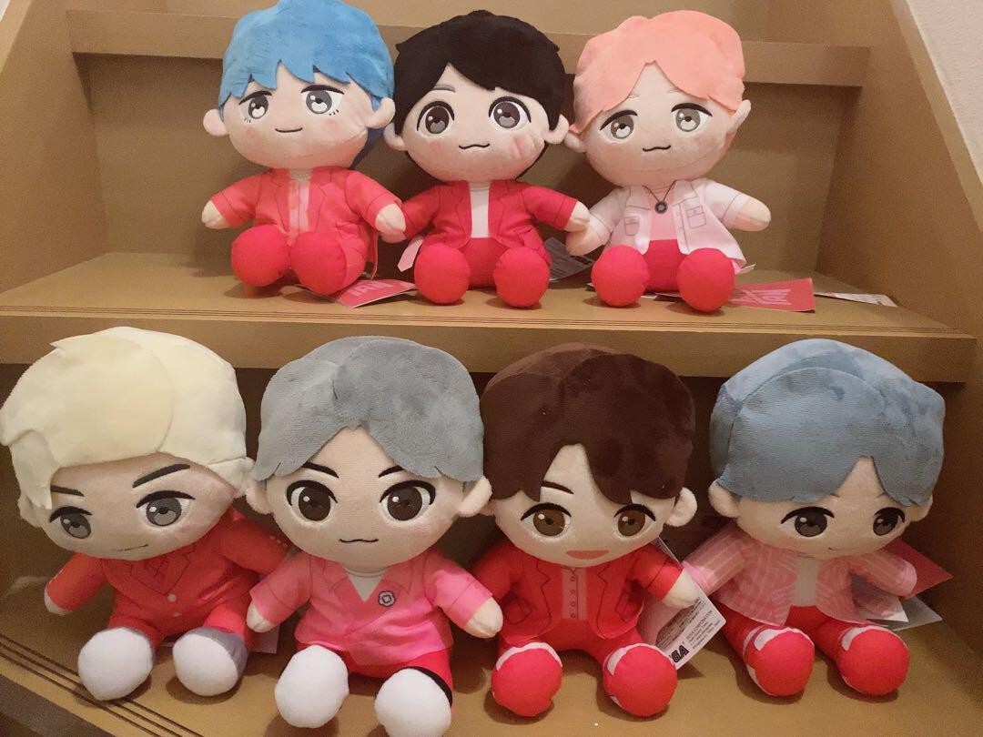 RARE BTS TinyTAN Boy With Luv M Plush doll 2024 Complete Set