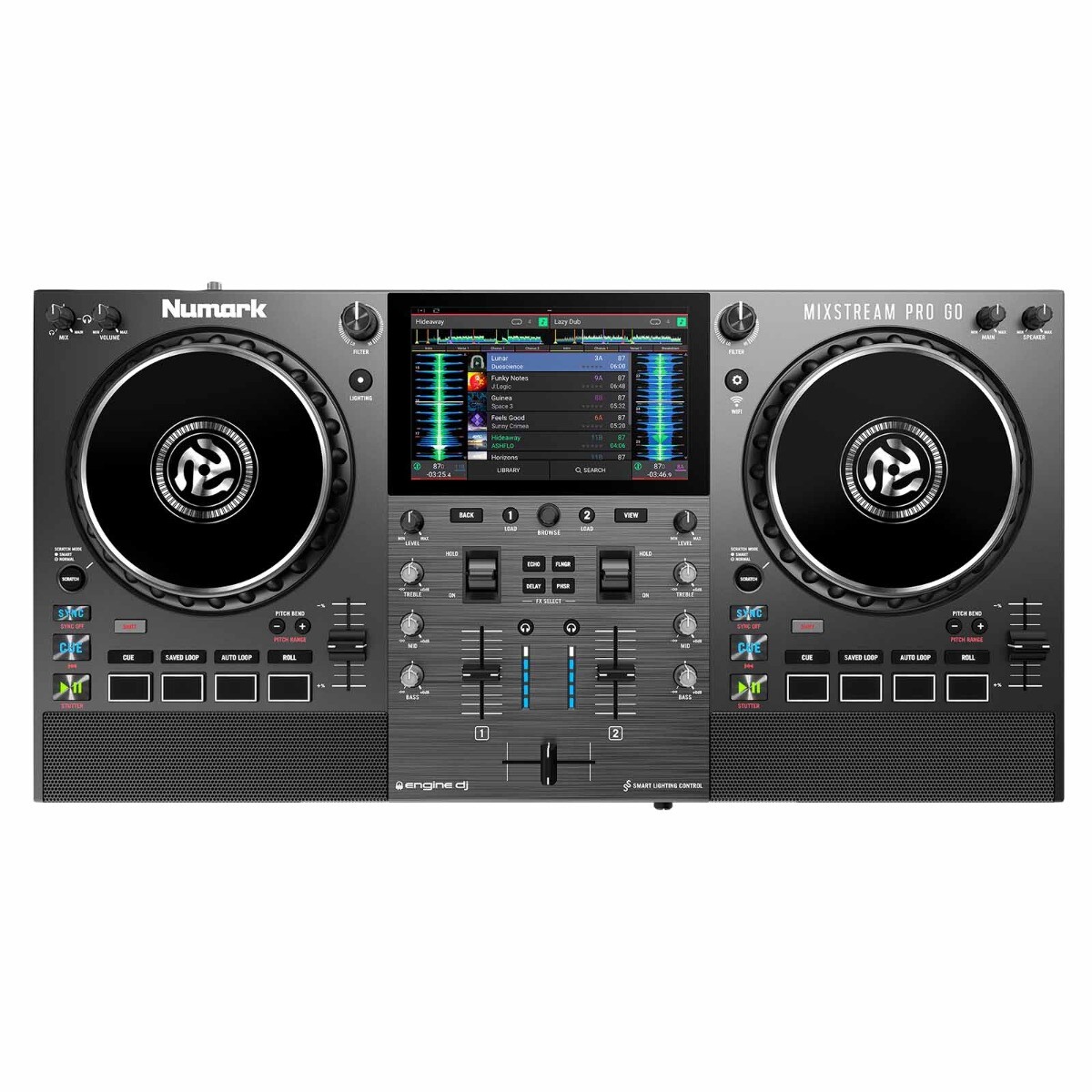 Автономный потоковый диджейский контроллер Numark Mixstream Pro Go работающий на батарейках 116790₽