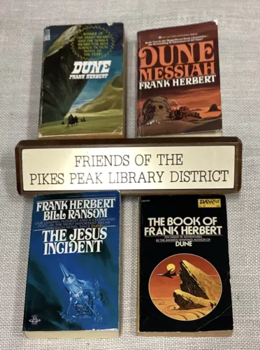 Lot of 4 Early Herbert  PBs DUNE 1965 ($1.25) & DUNE MESSIAH 1987 +2 more titles