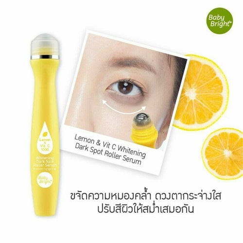 3x Baby Bright Lemon Vit C Roller Serum Dark Spot Reduce Radiant Skin 15ml - Picture 2 of 3