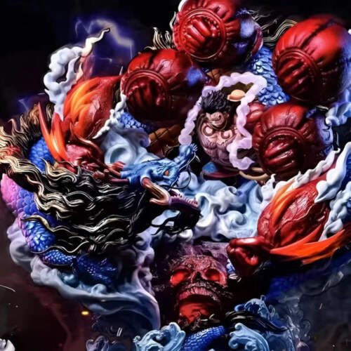 22cm One Piece - Monkey D. Luffy vs Kaido, Action Figure in PVC, Modello - Foto 5 di 13