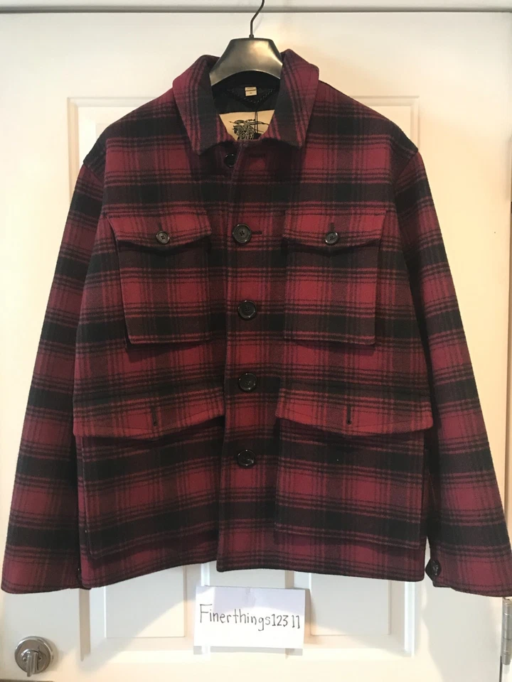 Burberry London - Earlshaw пальто - глубокий бордовый - мужской размер 42 - $2,195 Рекомендуемая розничная цена производителя - новый с этикетками