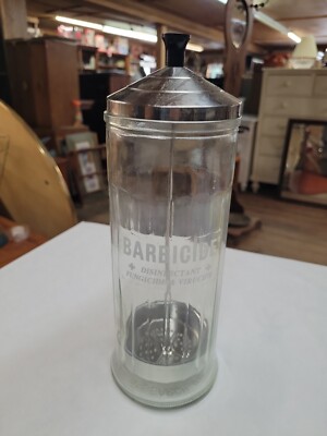 King Research Barbicide Glass Disinfectant Soaking Jar