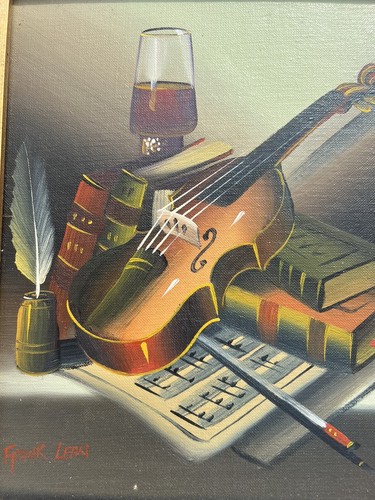 Frank Lean Still Life Painting COA Nice French Artist