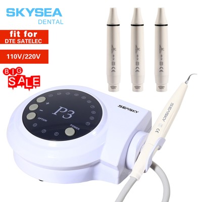 Dental Ultrasonic Scaler Compatible with DTE SATELEC tip + 3*Handpiece extra