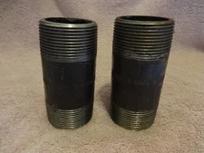 1 1/2 X 4" PIPE NIPPLE B/80 A/SA106B 8 W17842 FORGED STEEL LOT OF 2, HI-PRESS