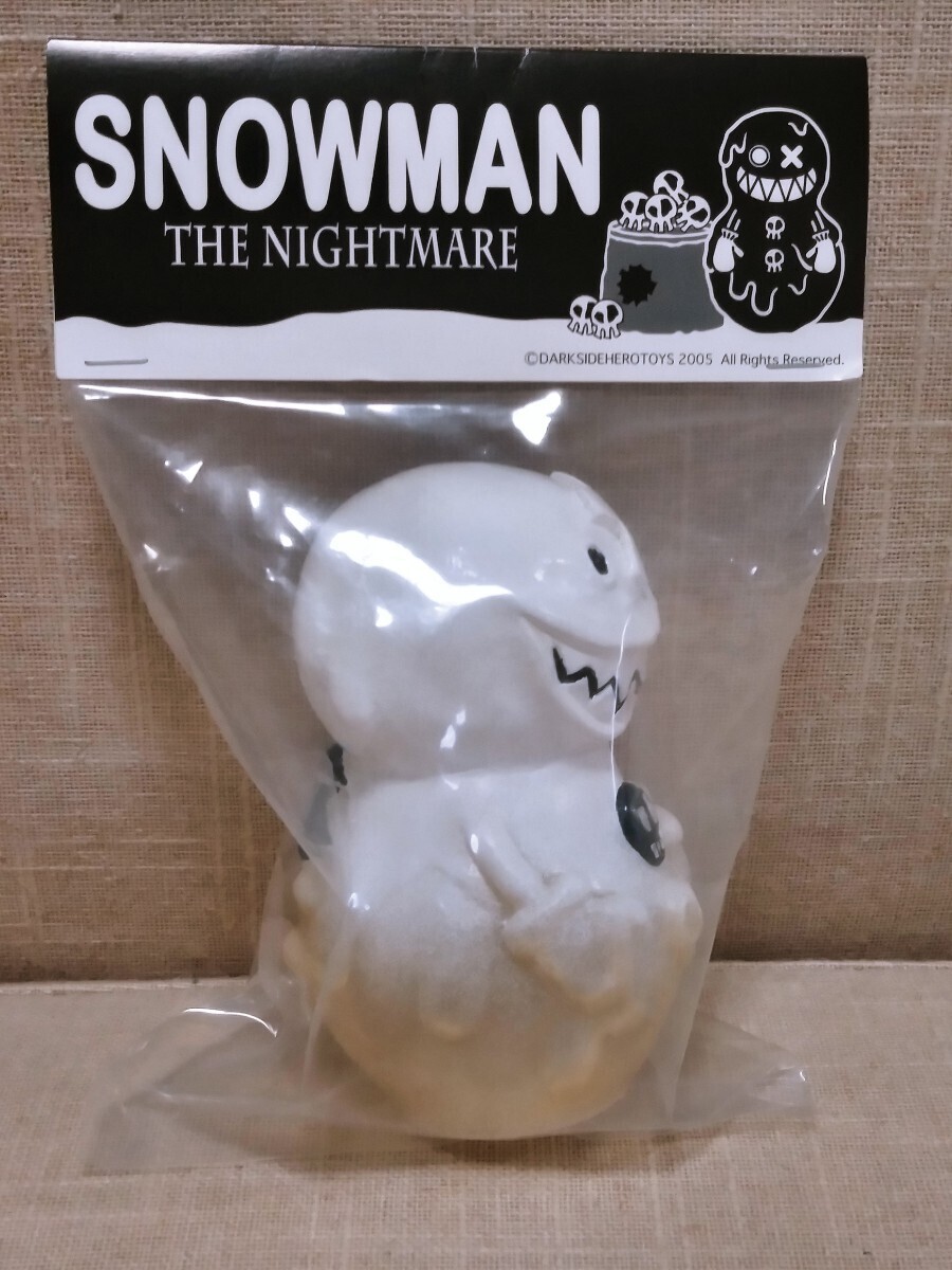 Snowman Soft Vinyl Figure Dark Side Hero Toys White Black 2 Snowman Soft Vinyl Figure Dark Side Hero Toys White Black 2