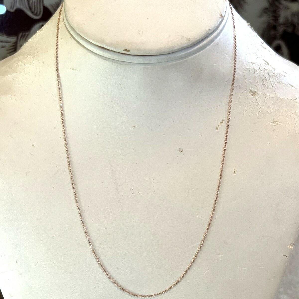 RCI 14k rose gold chain necklace 16