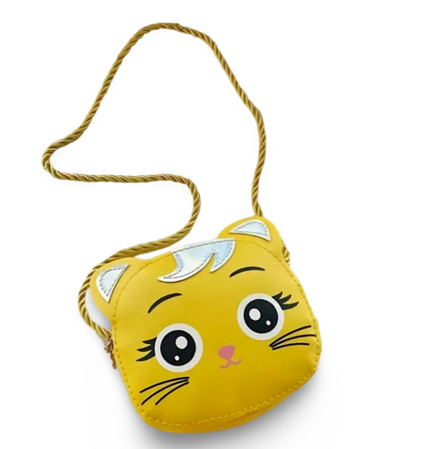 Kitty Face Childs Purse Rope Strap Zip Closure Choice Color NEW - Picture 10 of 11