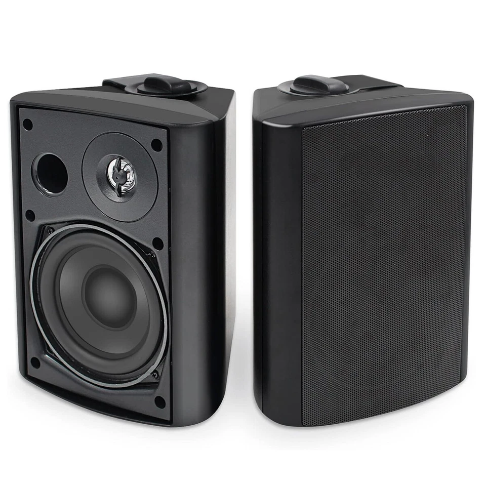 Herdio 2X 6.5" 400W Outdoor Waterproof Bluetooth Speakers Wall Mount for Patio