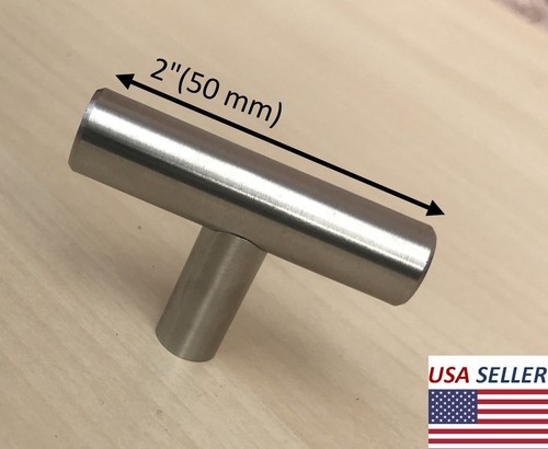 Lotto pomelli estraibili cassetti maniglie ante armadio cucina barra a T acciaio inox 2"-16" - Foto 8 di 15