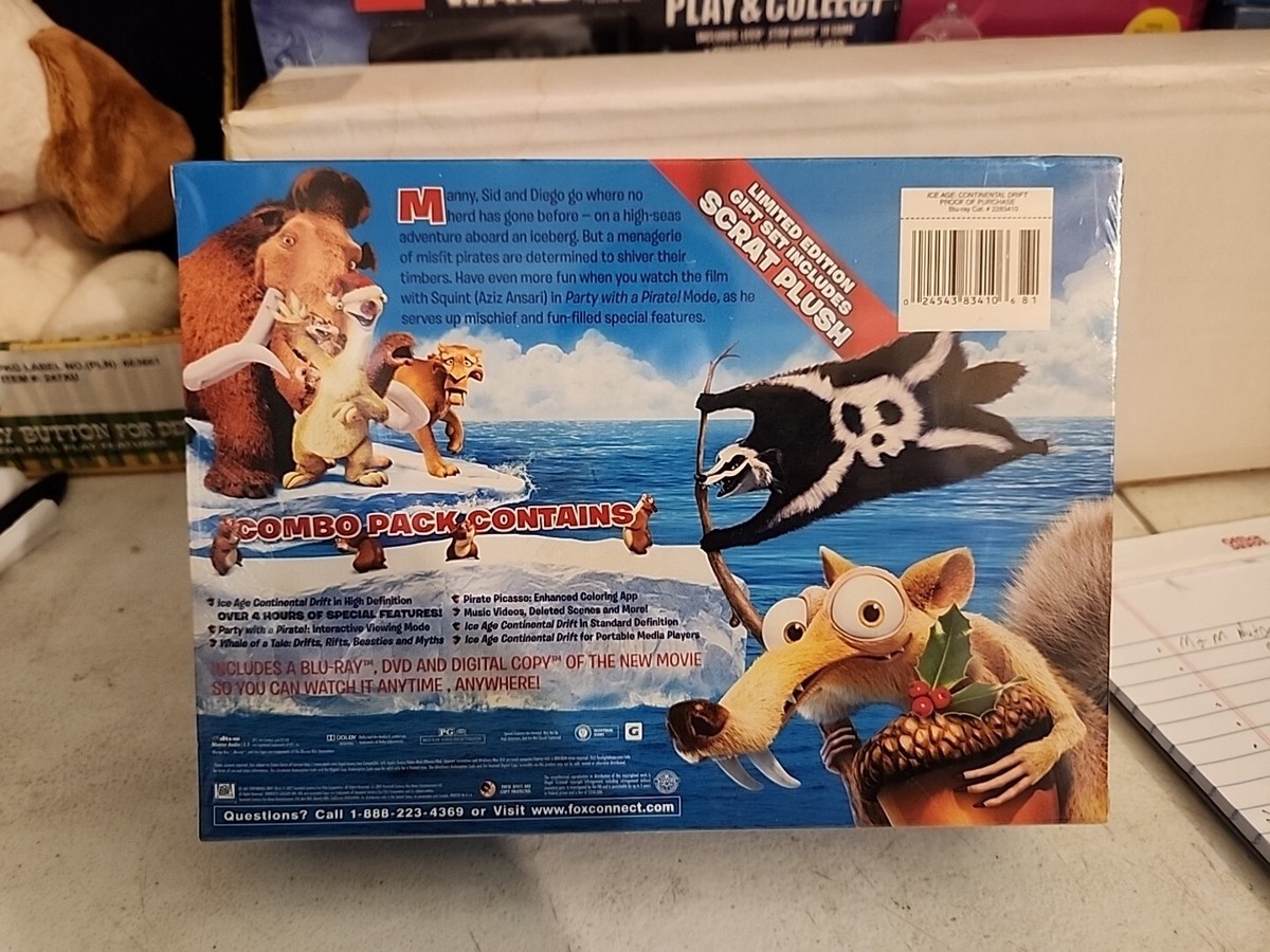 Limited Edition Gift Set Ice Age Continental Drift Blu-ray