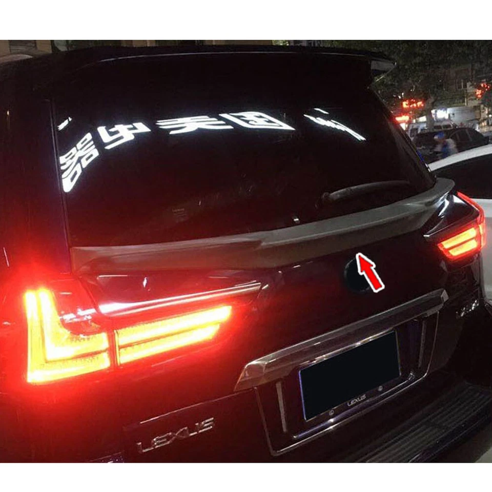 Unpainted ABS Rear Middle Trunk Spoiler FOR Lexus LX570 LX570D Hatchback NEW Foto 3 de 4