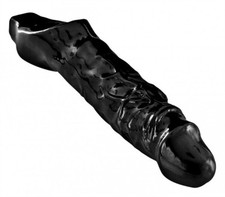 Master Series Mamba Penis Sheath Black - Male PPA Extension Extender Enlarger