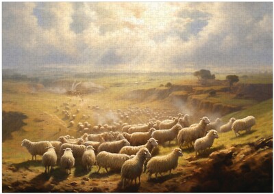 Eine Herde Schaf Puzzle 300/500/1000 Teile