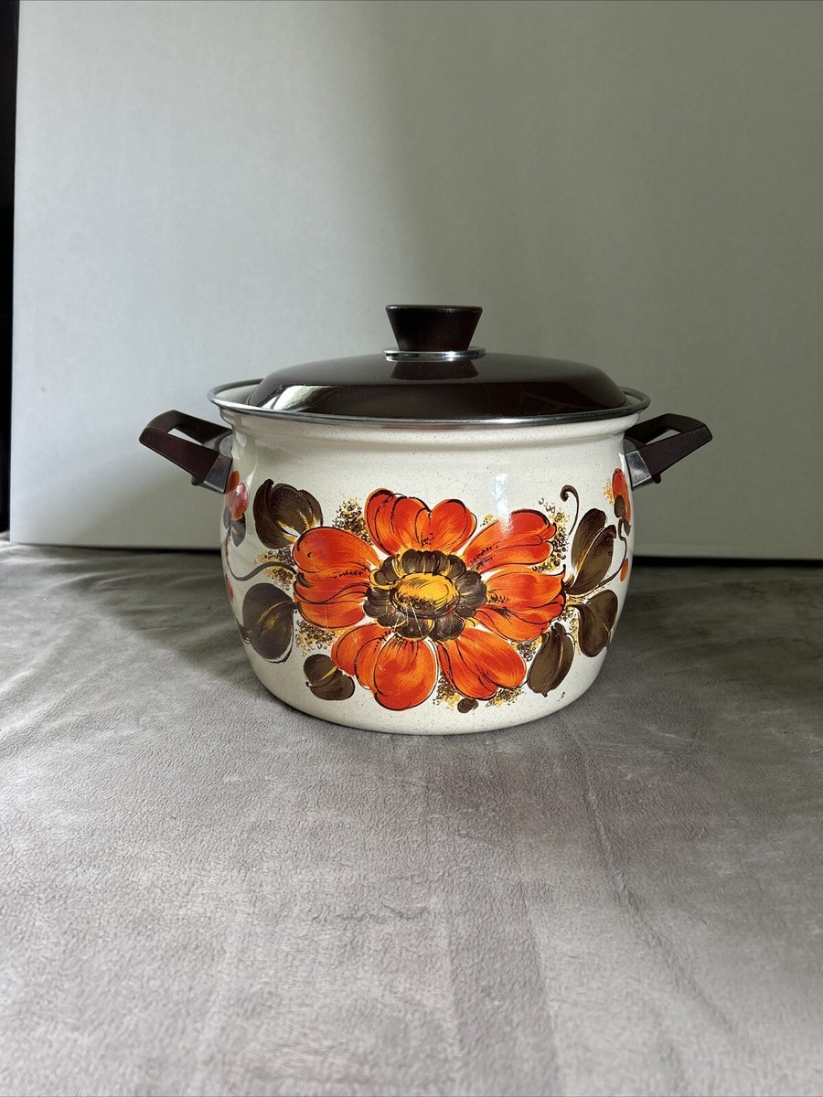 Casserole Vintage Allemagne Inox 18/10 – 7 Pouces – Dorée 24 Carats – Happy Lady
