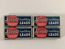  4 Vintage NOS Boxes SCRIPTO SMOOTH WRITING MECHANICAL PENCIL Leads 1-38"