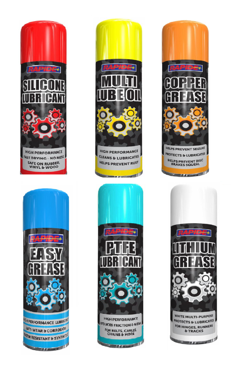 250ML ,White Grease Lubricant Spray PTFE Lithium Copper Silicone Multi  Purpose