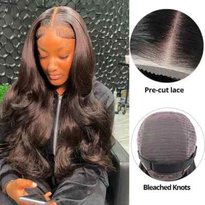 New Wig Human Hair Ready To Wear Pre Cut 4x4 5x5 Hd Body Wave Lace Closure Wigs