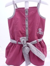 Sergent Major Robe à brides vieux rose motif chien bébé fille 12 mois 