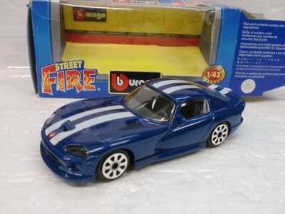 Miniature Burago 1/43 Dodge Viper GTS Coupé - Voiture De Collection - Occasion