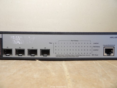 Switch di rete Gigabit 24 porte HPE OfficeConnect 1920-24G JG926A - 4x porte SFP - Afbeelding 3 van 7