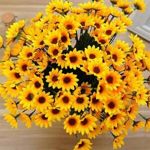 15Heads Sunflower Bouquet Artificial Silk Fake Flowers Wedding Home Party Decor 15Heads Sunflower Bouquet Artificial Silk Fake Flowers Wedding Home Party Decor