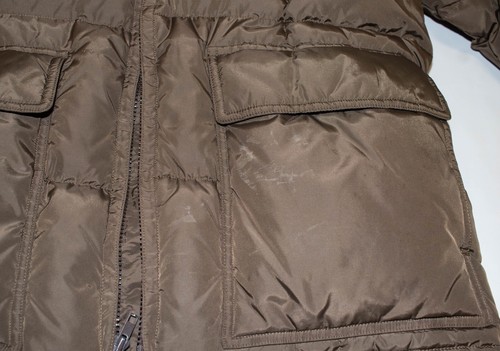 Vintage 1970s K Mart Goose Down Fill Olive Brown Puffer Jacket Men's Size LARGE - Picture 4 of 12