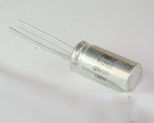 6 X Nichicon 1000uF 12V Aluminum Radial Electrolytic