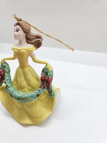 Disney Grolier 2008 Porcelain Christmas Ornament Belle Beauty & The Beast - Picture 4 of 12