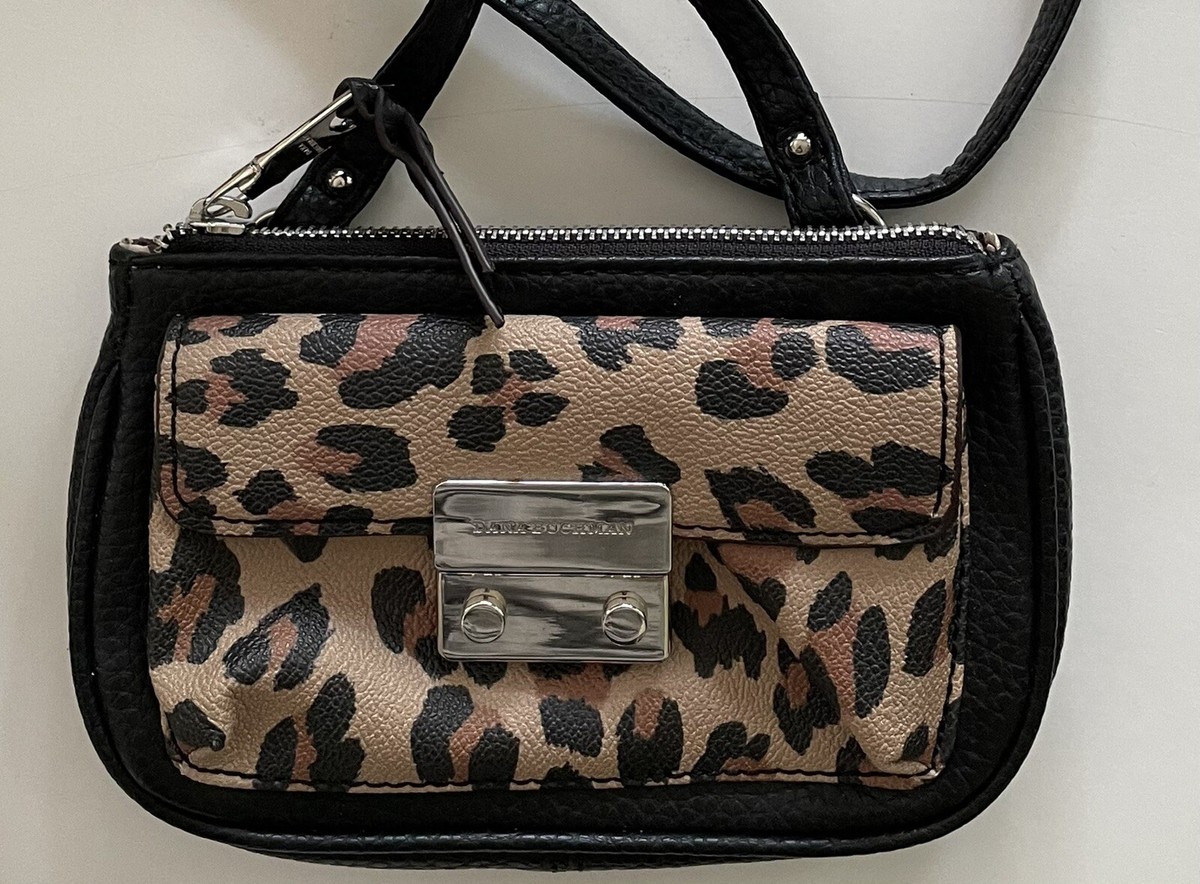 Dana Buchman Mini Cross Body Purse Leopard Bag Animal Print