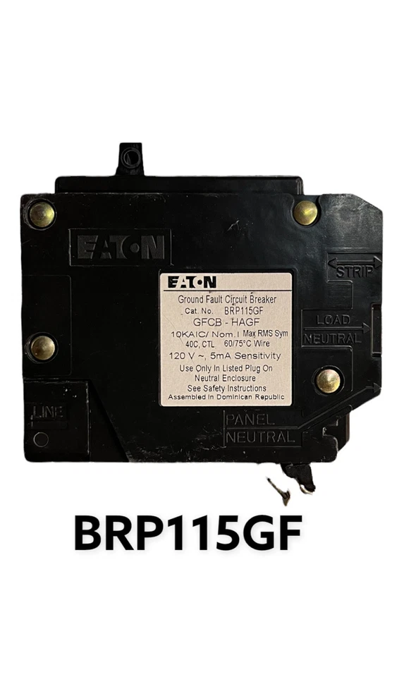 Cutler-Hammer BRP115GF 15A 1P Circuit Breaker for Commercial 3 pack - Image 3 of 3