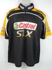 Castrol SLX Jersey Fast Eddie Racewear Shirt 1/4 Zip SS Cycling Mens size Large