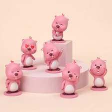 Zanmang Loopy Figure Set 6p | Korean Cartoon Collectible | Cute Character