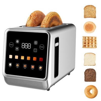 Touch Screen Toaster with LCD Display 2 Slice Stainless Steel Digital Timer T...