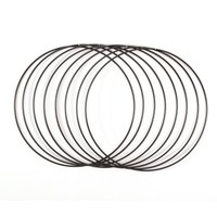 Vaessen Creative Metallringe Set Ø25Cm 3Mm Schwarz 8X