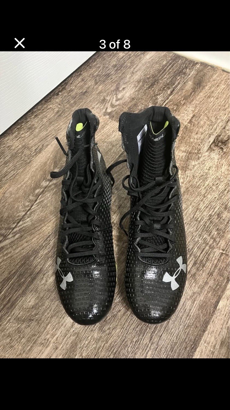 Under Armour Men's Highlight MC Football Cleats, Black, Size 9 thumbnail 3