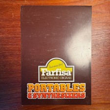 VINTAGE FARFISA ELECTRONIC ORGANS PORTABLES  SYNTHESIZERS INFORMATION BROCHURE