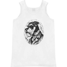 'Dapper Schnauzer Gentleman Portrait' Adult Vest / Tank Top AV061642 