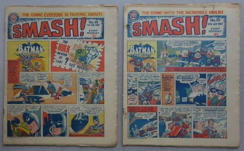 Smash comic #49+50 Jan 1967 VG,VG+