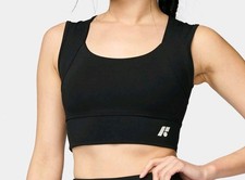 FORME Power Bra Black Posture Correcting Sports Bra Med Support Mesh XL nwot