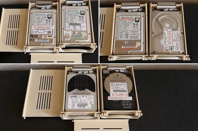 Vintage HDD Caddy Lot 3.5 WD Caviar 32500 Quantum 1080AT Conner Fujitsu Lot Of 6