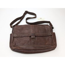 FOSSIL Brown Leather Messenger Laptop Profess...