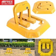 Folding Locking Parking Bollard Barrier Lock Driveway Security Post Car Drive UK